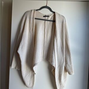 Brandy Melville Cream Open-Front Sweater